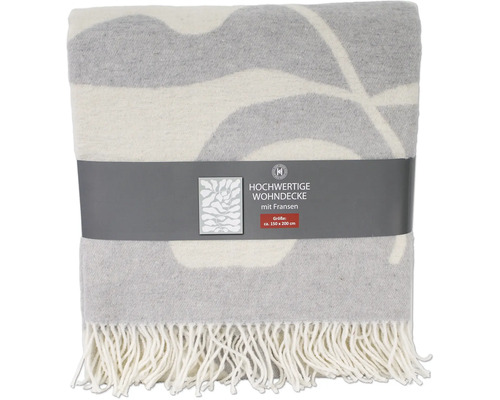 Couverture de salon de haute qualité avec franges, environ 150 x 200 cm