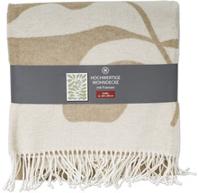 Plaid à franges, environ 150 x 200 cm