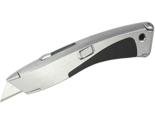 Cutter avec manche en métal et lame rétractable