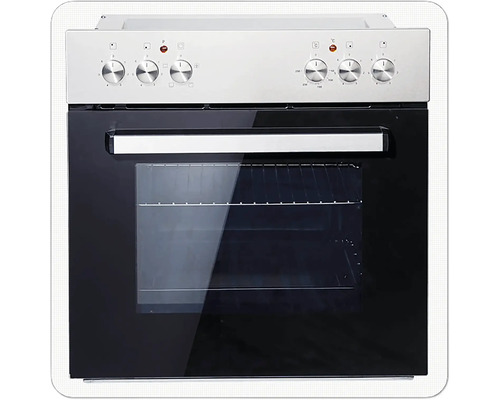 Backofen mit Bedienfeld und Glastür