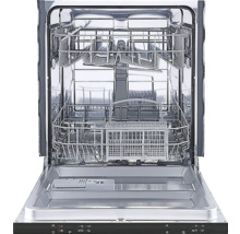 Offener Geschirrspüler mit Geschirrkörben