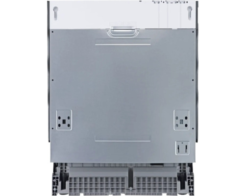 Rückansicht eines Geschirrspülers mit Montagevorrichtungen