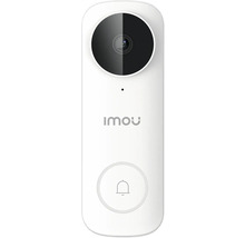 Sonnette vidéo Imou avec caméra, microphone, Imou Logo et bouton de sonnette.