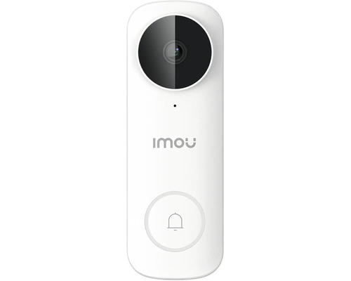Sonnette vidéo Imou avec caméra, microphone, Imou Logo et bouton de sonnette.