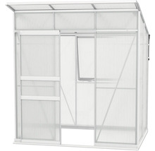 Gewächshaus mit Schiebetür und Fenster