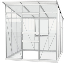 Gewächshaus mit Schiebetür und Fenstern