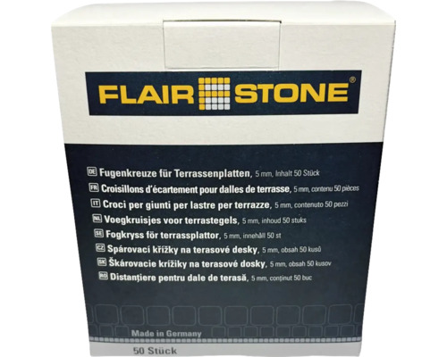 Fugenkreuze für Terrassenplatten, 5 Millimeter, Inhalt 50 Stück