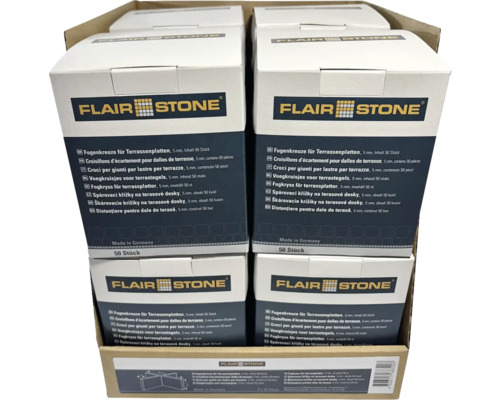 Verpackung Terrassenplatten Fugenkreuze, 5 mm, 50 Stück