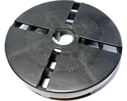 Couvercle rond avec ouverture centrale et quatre fentes