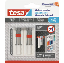 Vis adhésives Tesa pour papier peint et plâtre, force portante jusqu'à 1 kilogramme