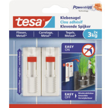 Tesa Klebenagel für Fliesen und Metall, geeignet für bis zu drei Kilogramm Last