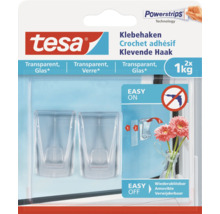 Tesa Klebehaken für Glas, Doppelpackung
