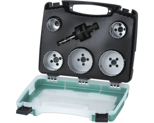 Jeu de scies cloches avec foret et coffret de transport