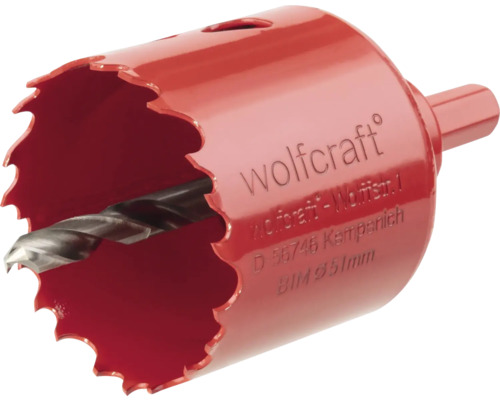 Wolfcraft Lochsäge mit Zentrierbohrer