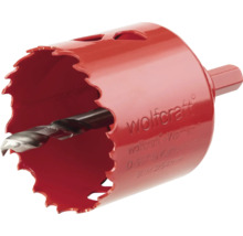 Wolfcraft Lochsäge mit Zentrierbohrer, 54 Millimeter Durchmesser