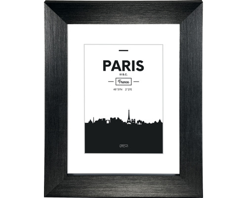 Cadre photo en PVC Paris noir 15x20 cm