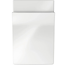 Weißes Stand-WC aus Keramik, Aufsicht