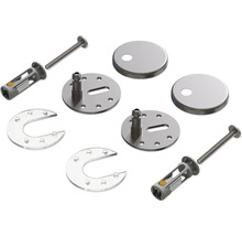 Befestigungsmaterial für ein Hänge-WC im Detail