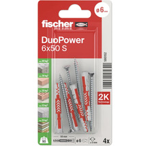 Fischer Dübel DuoPower 6x50 S, 4 Stück