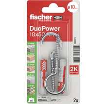 Fischer DuoPower Schraubhaken 10x50, zwei Stück