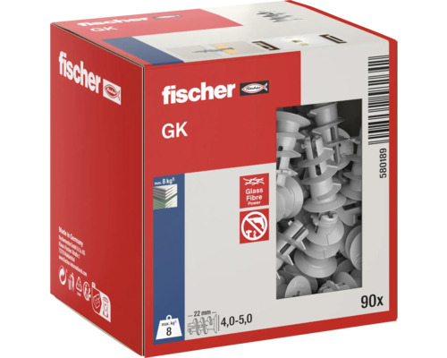 Fischer Chevilles GK, paquet de 90