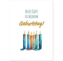 Carte de vœux joyeux anniversaire avec des bougies