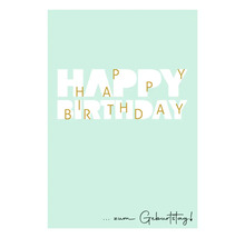 Carte d'anniversaire avec l'inscription Happy Birthday