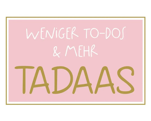 Moins de choses à faire et plus de lettrage tadaas
