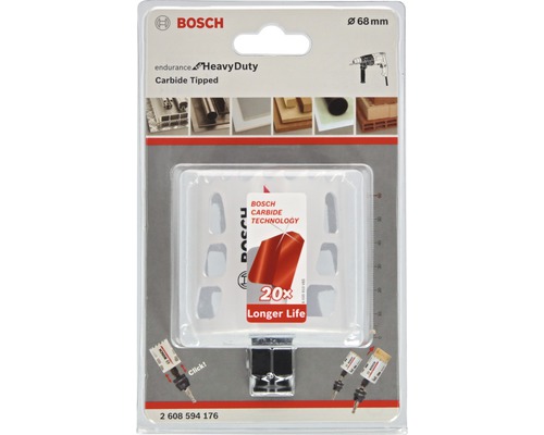 Scie cloche Bosch avec pointes en carbure, diamètre 68 millimètres