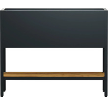 Jardinière avec banc intégré en bois