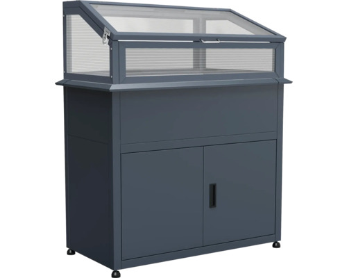 Jardinière surélevée avec armoire et couvercle de couche