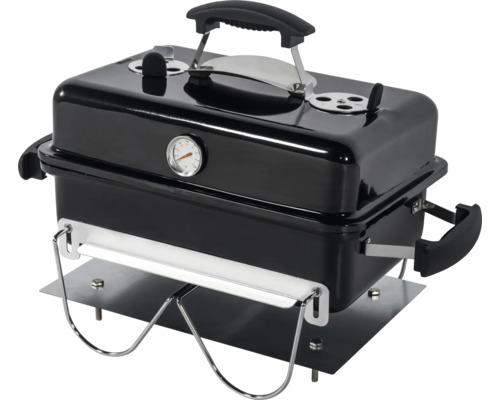 Barbecue portable au charbon de bois avec thermomètre