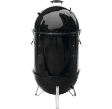 Barbecue sphérique noir avec couvercle et pieds
