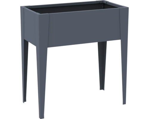 Jardinière surélevée en métal avec quatre pieds