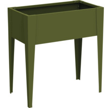 Hochbeet aus Metall mit vier Beinen