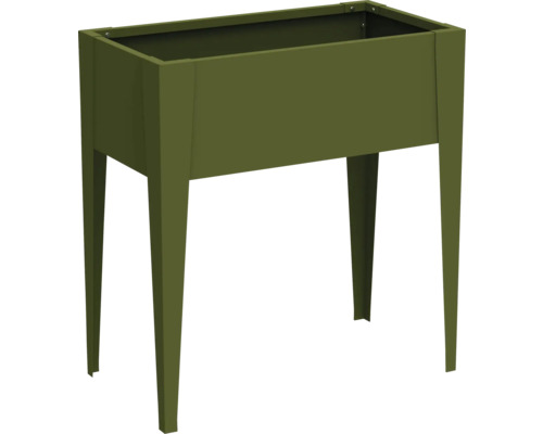 Hochbeet aus Metall mit vier Beinen