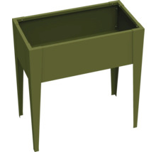 Hochbeet aus Metall mit vier Füßen