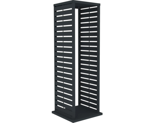 Sichtschutzelement mit horizontalen Schlitzen für den Aussenbereich