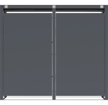 Blickdichtes Schiebeelement für eine Terrassenüberdachung