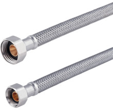 Deux tuyaux blindés avec raccords vissés