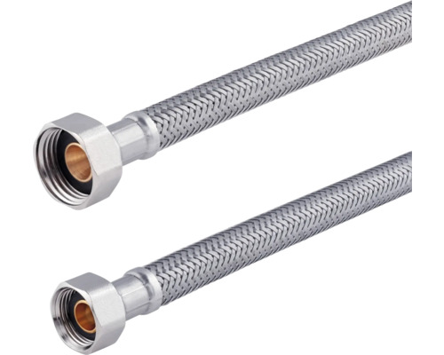 Deux tuyaux blindés avec raccords vissés