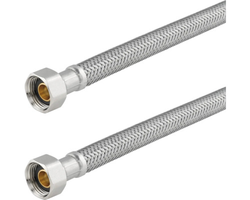 Deux flexibles blindés avec raccord vissé