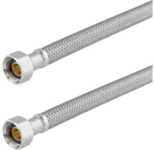 Deux flexibles blindés avec raccords vissés