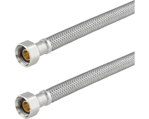 Deux flexibles blindés avec raccords vissés