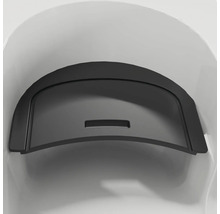 Detailaufnahme eines Toilettensitzes mit Deckel