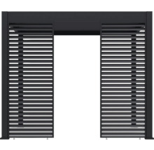 Pergola mit Lamellenwänden
