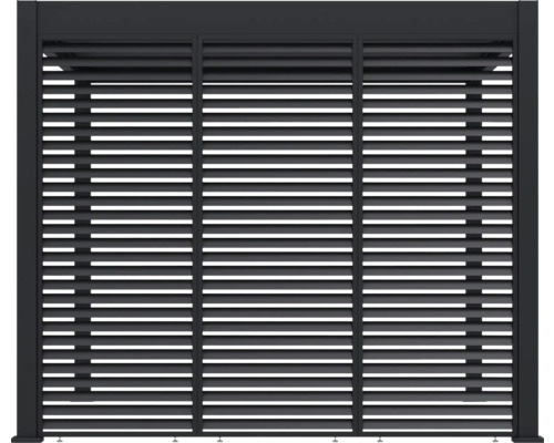 Sichtschutzzaun aus Aluminium mit Lamellen