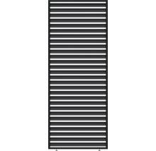 Sichtschutzzaun aus Aluminium mit horizontalen Lamellen