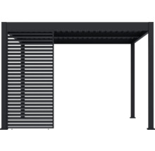 Pergola mit Lamellendach und Seitenelement