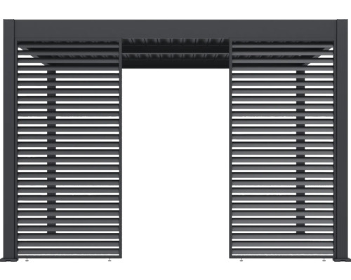 Pergola mit Lamellenstruktur für Garten oder Terrasse